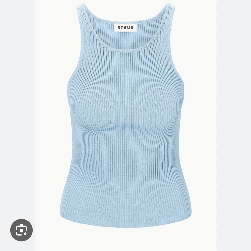 Staud Ibisco tank top in slate blue size small